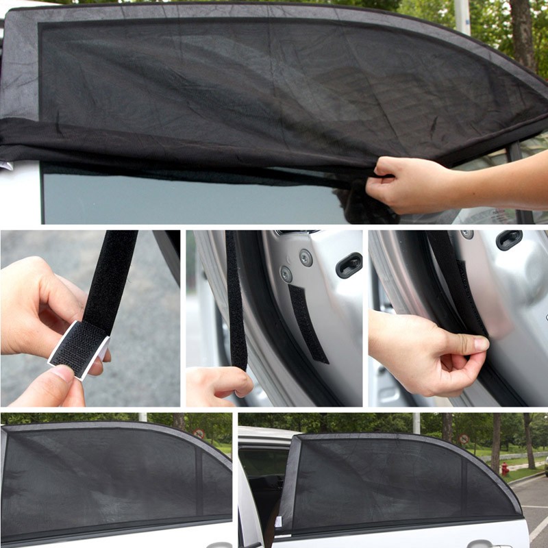 Sun Shade Kaca Jendela Mobil - Size S - Black 